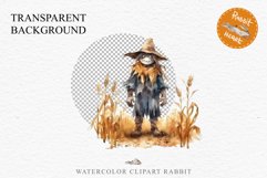 Halloween Scarecrow Pumpkin Fall Clipart PNG Scrapbooking Fairy Tale Art Image Watercolor Transparent Print illustration sublimation creepy printable digital watercolor Scarecrow Pumpkin clipart, spooky nursery, Creepy halloween decoration art image