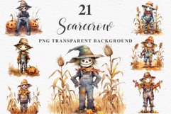 watercolor Scarecrow Pumpkin clipart, spooky nursery, Creepy halloween decoration art image Halloween Scarecrow Pumpkin Fall Clipart PNG Scrapbooking Fairy Tale Art Image Watercolor Transparent Print illustration sublimation creepy printable digital