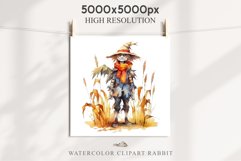 Halloween Scarecrow Pumpkin Fall Clipart PNG Scrapbooking Fairy Tale Art Image Watercolor Transparent Print illustration sublimation creepy printable digital watercolor Scarecrow Pumpkin clipart, spooky nursery, Creepy halloween decoration art image