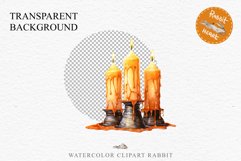 Halloween Scary Candles Clipart Pumpkin Fall PNG Scrapbook Fairy Tale Image Watercolor Transparent Print illustration skull skeleton creepy printable digital watercolor Scary Candles clipart, spooky Pumpkin nursery, Creepy halloween decoration art image
