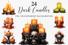 watercolor Scary Candles clipart, spooky Pumpkin nursery, Creepy halloween decoration art image Halloween Scary Candles Clipart Pumpkin Fall PNG Scrapbook Fairy Tale Image Watercolor Transparent Print illustration skull skeleton creepy printable digital