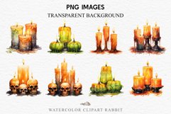 watercolor Scary Candles clipart, spooky Pumpkin nursery, Creepy halloween decoration art image Halloween Scary Candles Clipart Pumpkin Fall PNG Scrapbook Fairy Tale Image Watercolor Transparent Print illustration skull skeleton creepy printable digital