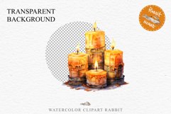 Halloween Scary Candles Clipart Pumpkin Fall PNG Scrapbook Fairy Tale Image Watercolor Transparent Print illustration skull skeleton creepy printable digital watercolor Scary Candles clipart, spooky Pumpkin nursery, Creepy halloween decoration art image