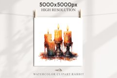 Halloween Scary Candles Clipart Pumpkin Fall PNG Scrapbook Fairy Tale Image Watercolor Transparent Print illustration skull skeleton creepy printable digital watercolor Scary Candles clipart, spooky Pumpkin nursery, Creepy halloween decoration art image