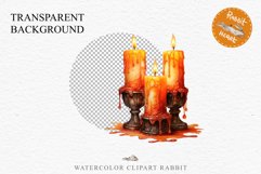 Halloween Scary Candles Clipart Pumpkin Fall PNG Scrapbook Fairy Tale Image Watercolor Transparent Print illustration skull skeleton creepy printable digital watercolor Scary Candles clipart, spooky Pumpkin nursery, Creepy halloween decoration art image