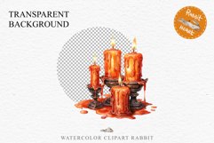 Halloween Scary Candles Clipart Pumpkin Fall PNG Scrapbook Fairy Tale Image Watercolor Transparent Print illustration skull skeleton creepy printable digital watercolor Scary Candles clipart, spooky Pumpkin nursery, Creepy halloween decoration art image