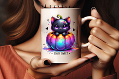 halloween scary sweet black cat pumpkin png, halloween black cat clipart, scary sweet halloween design, kawaii black cat pumpkin art, halloween cat sublimation png, halloween spooky cute black cat, halloween cat with pumpkin clipart, halloween black cat p