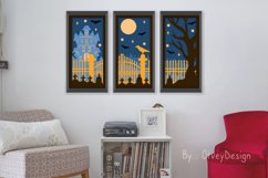 Halloween Scene 3D Continuous Layered Papercut | SVG Product Image 3