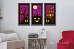 Halloween Scene 3D Continuous Layered Papercut | SVG Product Image 3
