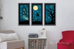 Halloween Scene 3D Continuous Layered Papercut | SVG Product Image 3