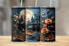 Halloween Scene Paper Quilling Sublimation Wrap PNG Product Image 1