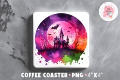 Tarot Card The Halloween Square Coaster, Coffee Square Coaster Sublimation Png, Square Coaster Png