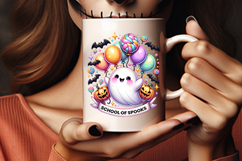 halloween school of spooks png, spooky school ghost clipart, cute ghost halloween design, kids halloween sublimation, classroom halloween png, kawaii ghost clipart, halloween sublimation design, school halloween ghost png, spooky cute halloween art, hallo