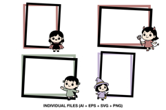 halloween frames vampire devil witch photo frames