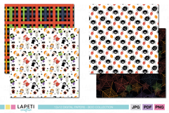 Coordinated 12x12 papers for trick-or-treat memories and costume party albums