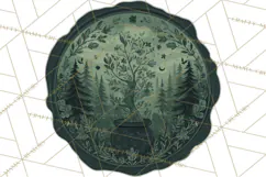Halloween Wax Seal Clipart PNG Mini World Clip Art Product Image 5