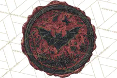 Halloween Wax Seal Clipart PNG Mini World Clip Art Product Image 5