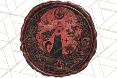 Halloween Wax Seal Clipart PNG Mini World Clip Art Product Image 3