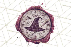 Halloween Wax Seal Clipart PNG Mini World Clip Art Product Image 2