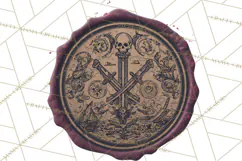 Halloween Wax Seal Clipart PNG Mini World Clip Art Product Image 3