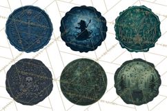 Halloween Wax Seal Clipart PNG Mini World Clip Art Product Image 3