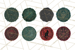 Halloween Wax Seal Clipart PNG Mini World Clip Art Product Image 4