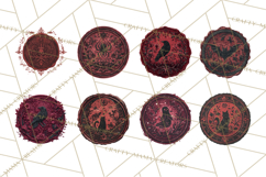 Halloween Wax Seal Clipart PNG Mini World Clip Art Product Image 5