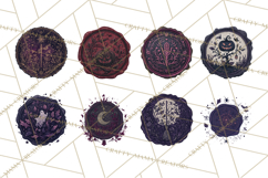 Halloween Wax Seal Clipart PNG Mini World Clip Art Product Image 6