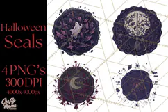 Halloween Wax Seal Clipart PNG Mini World Clip Art Product Image 1