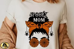 Spooky Mom SVG Halloween Messy Bun SVG Mom Life SVG Cut File Product Image 6