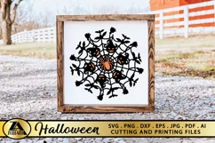 Halloween Mandala SVG PNG EPS DXF Halloween SVG for Cricut Product Image 1