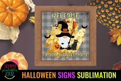 HALLOWEEN SIGNS SUBLIMATION-HALLOWEEN DOOR SIGNS-HALLOWEEN PORCH SIGNS SUBLIMATION