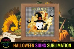 HALLOWEEN SIGNS SUBLIMATION-HALLOWEEN DOOR SIGNS-HALLOWEEN PORCH SIGNS SUBLIMATION