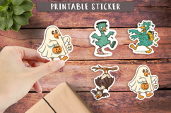 Halloween Silly Goose Stickers Funny animal sticker
