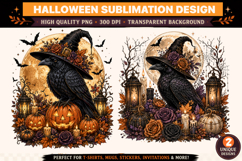 Halloween png ,2 Vintage Gothic Halloween T-Shirt Design Product Image 1