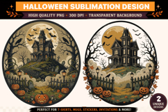 Halloween PNG | Haunted House PNG | Gothic Halloween Product Image 2