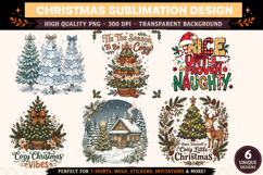 Christmas Sublimation PNG , Cozy Christmas Vibes,Christmas Product Image 1