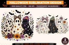 Halloween Ghost PNG | Spooky Ghost Sublimation Design Product Image 1