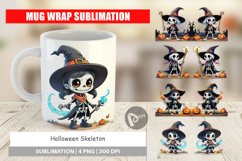 Mug Wrap Design Halloween Skeleton Product Image 1