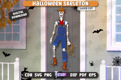 Halloween Skeleton Laser Cut | Seasonal Porch Décor | CNC Product Image 1