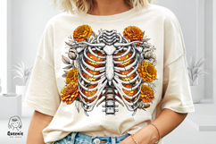 Halloween Skeleton Pumpkin PNG Spooky Season Creepy with Me Product Image 2