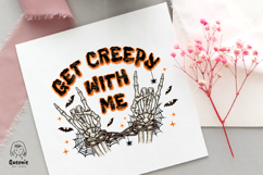 Halloween Skeleton Pumpkin PNG Spooky Season Creepy with Me Product Image 4