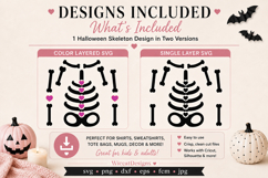Girl skeleton with hearts, costume for girls svg, Product Image 4