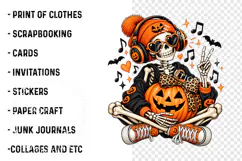 Trending Halloween Skeleton PNG, Spooky Season Png Product Image 3