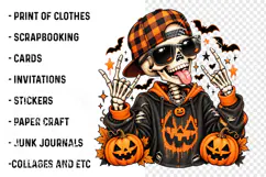 Trending Halloween Skeleton PNG, Spooky Season Png Product Image 3