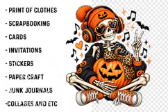Trending Halloween Skeleton PNG, Spooky Season Png Product Image 2