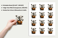 Halloween Sticker, Skeleton Sticker, Pumpkin Sticker, Dancing Skeleton PNG, Skeleton Pumpkin Sticker, Halloween PNG, Spooky Sticker Design, Funny Skeleton Sticker, Printable Halloween Stickers, Cricut Halloween Design