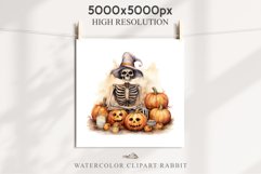 Halloween Skeleton Pumpkin Spooky Clipart PNG Scrapbooking Fairy Tale Art Image Watercolor Transparent Print illustration sublimation creepy printable digital watercolor Skeleton Pumpkin clipart, spooky nursery, Creepy halloween decoration art image