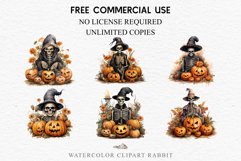 watercolor Skeleton Pumpkin clipart, spooky nursery, Creepy halloween decoration art image Halloween Skeleton Pumpkin Spooky Clipart PNG Scrapbooking Fairy Tale Art Image Watercolor Transparent Print illustration sublimation creepy printable digital