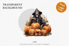 Halloween Skeleton Pumpkin Spooky Clipart PNG Scrapbooking Fairy Tale Art Image Watercolor Transparent Print illustration sublimation creepy printable digital watercolor Skeleton Pumpkin clipart, spooky nursery, Creepy halloween decoration art image